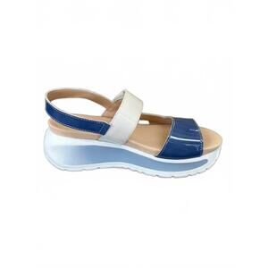 NEW CALLAGHAN women's kaffir jeans sandals in cielo